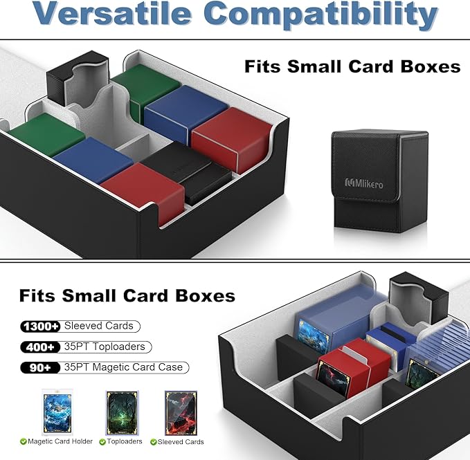 Mlikero Card Deck Case, Trading Card Storage Box - Image 2