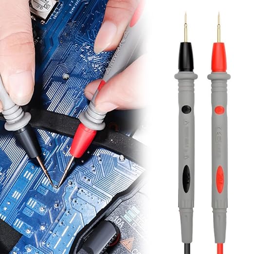 Multimeter Probe Test Lead,1000V 20A Meter Tester Needle Point Accurate Readings & Clips Clamp Cable Wire Test & Test Hook Clip,for Multi Testers