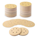 80 PCS 6 Inch 6 Hole Sanding Discs 80 Grit Hook and Loop Adhesive Round Sandpaper for Random Orbital Sander