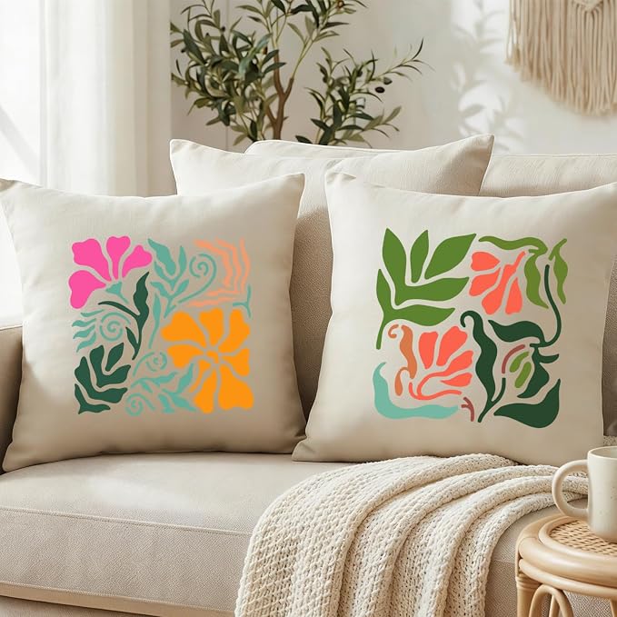 9pcs Minimalist Leaf Stencil for Painting Artistic Flower Painting Crafts - Image 5