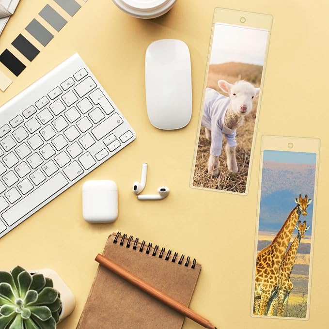 DSYIL 120 PCS Bookmark Sleeves Clear - Image 6