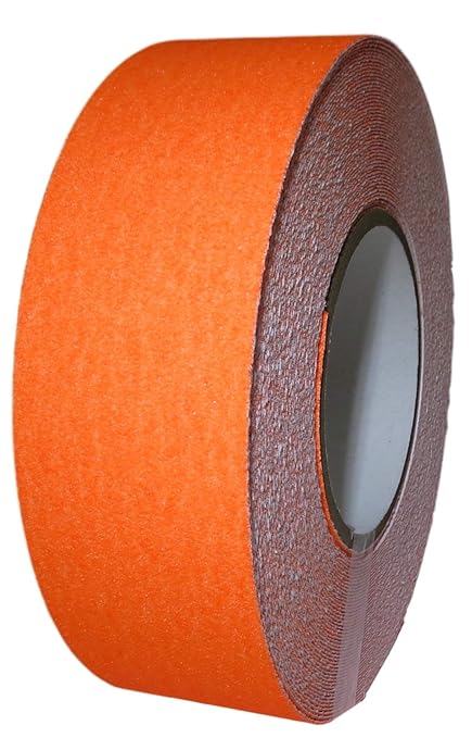 GGR Supplies T.R.U. NST-20 Non-Skid Tape 60 ft. Length Safety Way 60 Grit Anti Slip Traction Tape 32 Mil No Slip (1 in. x 60 ft. (25mm Wide), Fluorescent Orange)