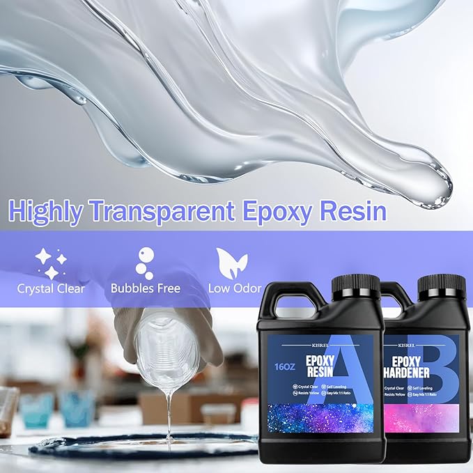KISREL Epoxy Resin Kit for Beginners, Resin Kit - Image 3