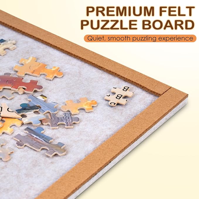 Puzzle Board for 1500 Pieces, Foldable Jigsaw Puzzle Board 35.4" x 26.18" - Image 3