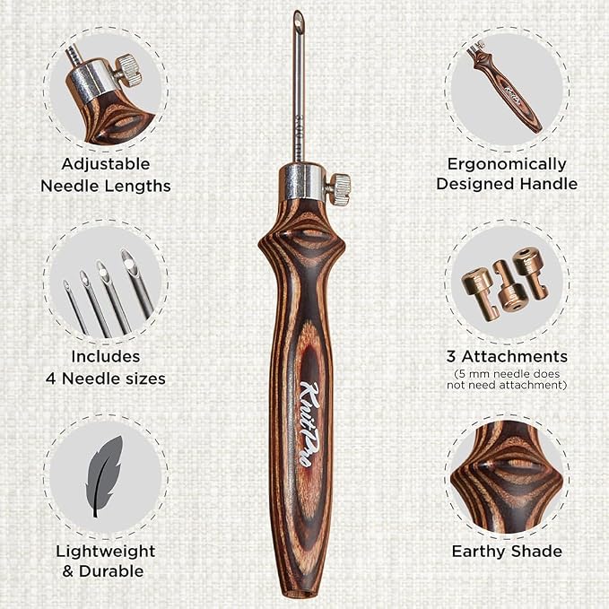 KnitPro Punch Needle Kit | Earthy - Image 3