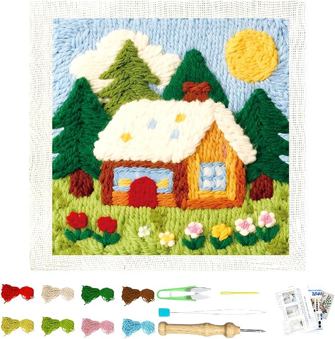 BEUNITONE Forest House Punch Needle Kit by BEUNITONE