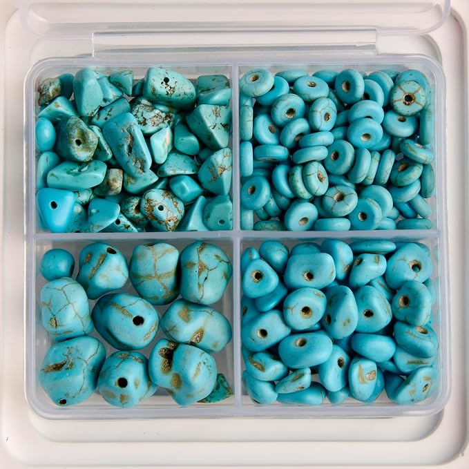 Turquoise Beads Mix Assorted Style Stones Beads, Assortment - Image 8