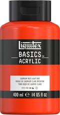 Liquitex BASICS Acrylic Paint, 400ml Bottle, Cadmium Red Light Hue by Liquitex