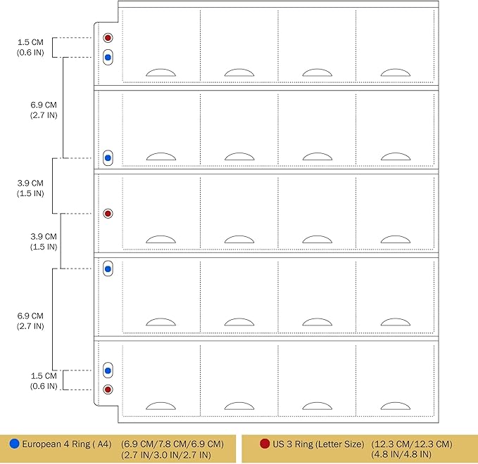 30 Sheets Uncle Paul Coin Binder Sheets - Image 4