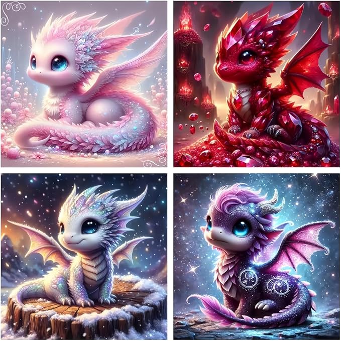 Acelii 4PCS 5D Diamond Art Kits by Acelii