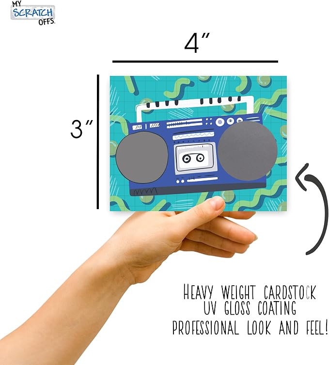 Make Your Own DIY Scratch Off ScratchNotes 20 Pack 3x4 Note Cards & Stickers - Image 3
