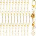 30pcs Gold Keychain Making Kit, Key Ring Swivel Snap Hook Chains, Extender by Unknown