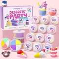 JUPITEARTH Air Dry Clay for Kids, 12 Desserts Theme Party Modeling Clay Set | by JUPITEARTH
