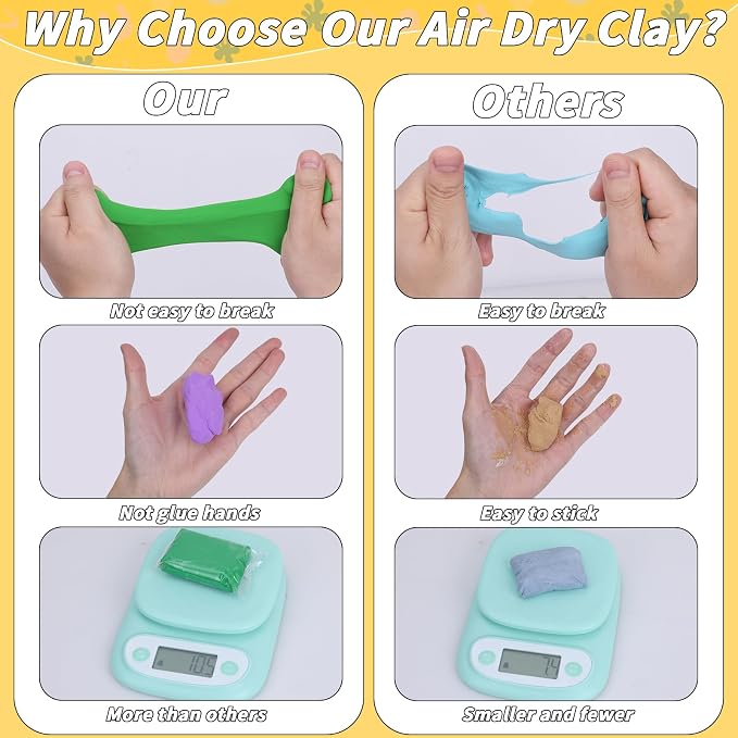 169 Pcs Air Dry Clay 120 Colors Modeling Model Magic Clay - Image 4