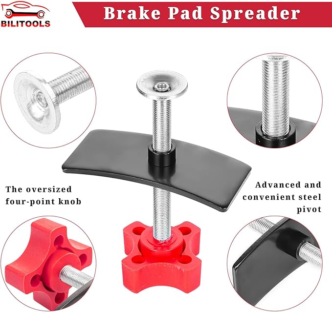 BILITOOLS Brake Pad Spreader, Disc Brake Caliper Compression Tool Caliper Piston Compressor Spreader Tool