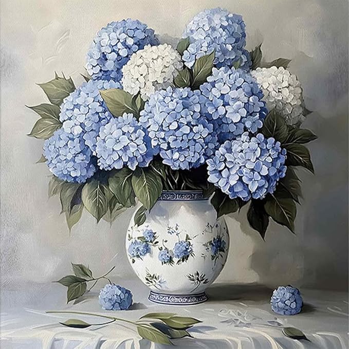 MYBISYMQQ Hydrangea Cross Stitch Kits by Unknown