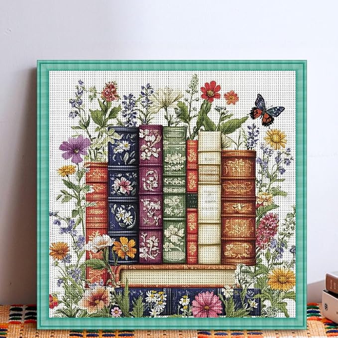 KYOQFVN Flower Stamped Cross Stitch Kits - Image 5