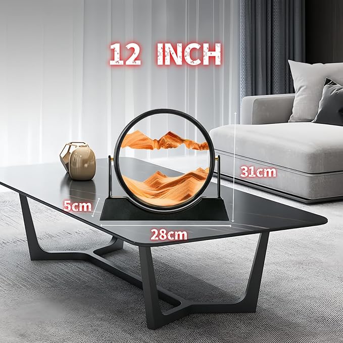 FHFTHYH Moving Sand Art Picture Liquid Motion, 3D Quicksand Décor, Deep Sea - Image 6