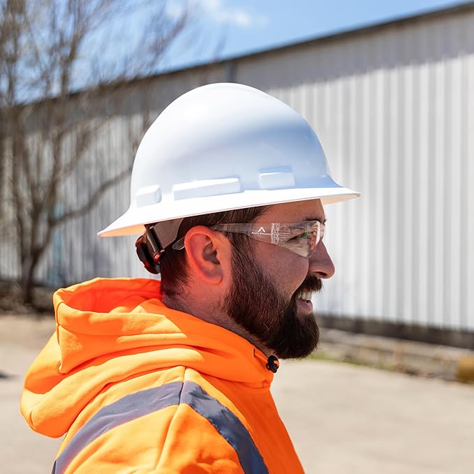 Malta Dynamics Safety Glasses – ANSI Z87+ Rated UV Eye Protection Glasses for Construction, Manufacturing, Scratch-Resistant