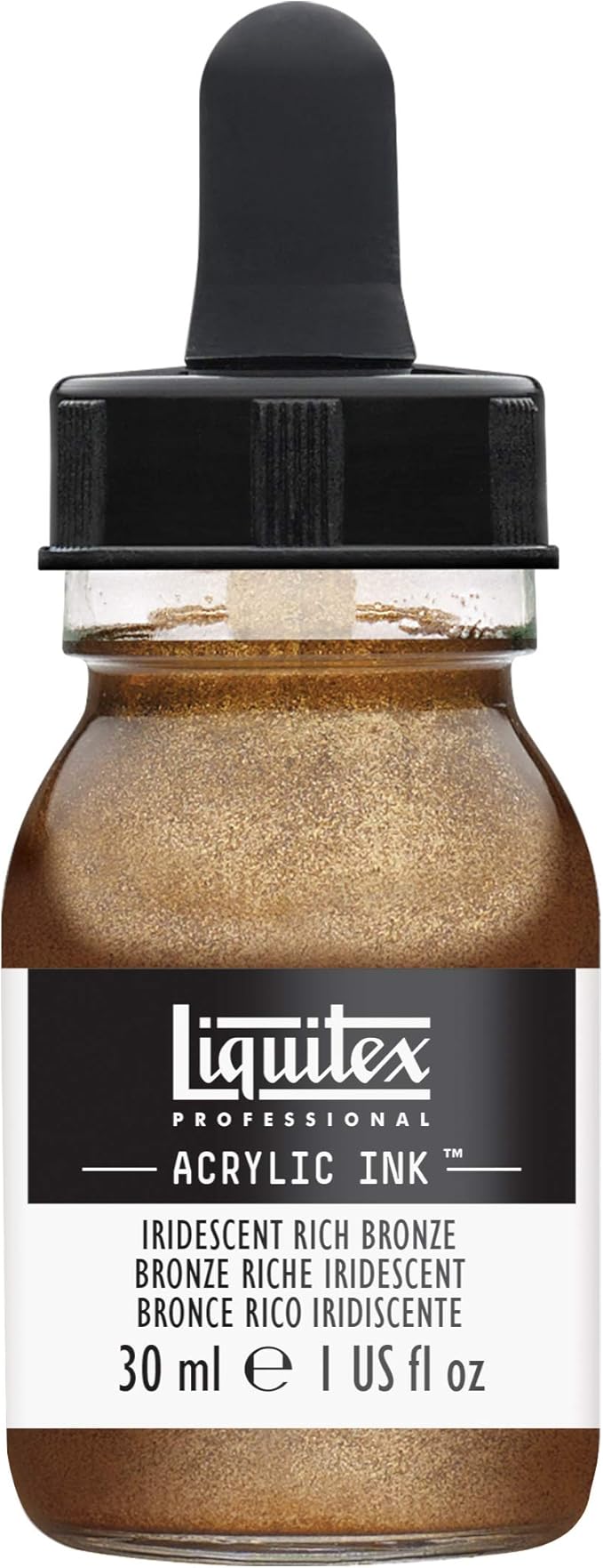 Liquitex Professional Acrylic Ink, 1-oz Jar, Iridescent Rich Bronze by Liquitex