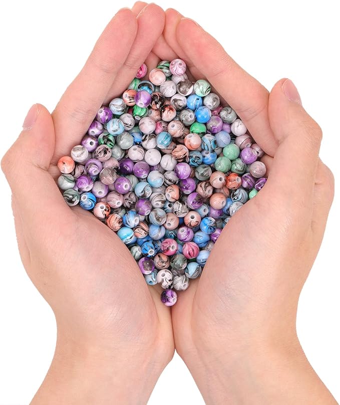 500pcs Craft Beads for Jewelry Making, for Bracelets Making, Space Acrylic - Image 6