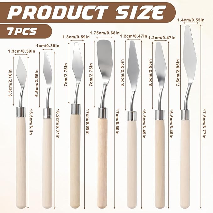 15Pcs Pallet Knife for Acrylic Paint Stainless Steel Painting Knives Set | - Image 2