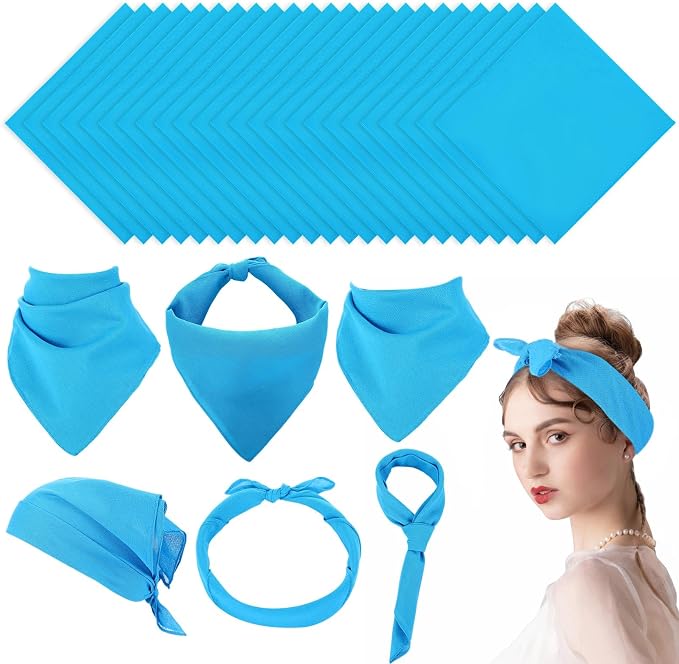 Suhine 100% Cotton Solid Bandanas Blank Bandanas Multifunctional Headband Scarf by Suhine