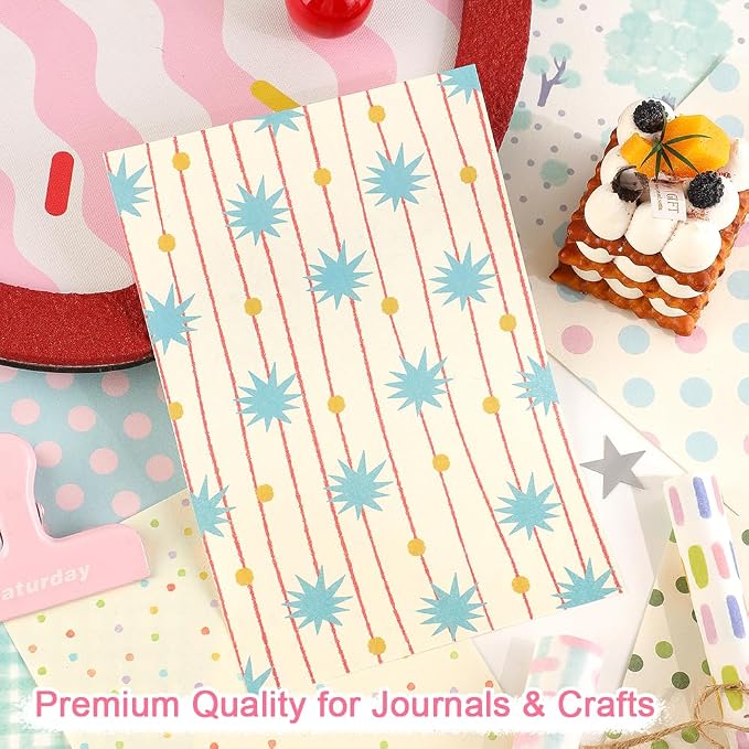 icceemee 160 Sheets of Colorful Dots Scrapbook Paper, journaling Scrapbook - Image 4