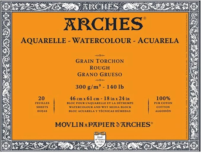 Arches Watercolor Paper Block, 140 pound by ARCHES