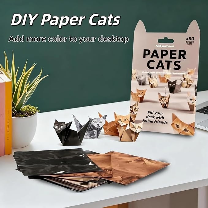 DIY Paper Cat Origami Kit - Image 2