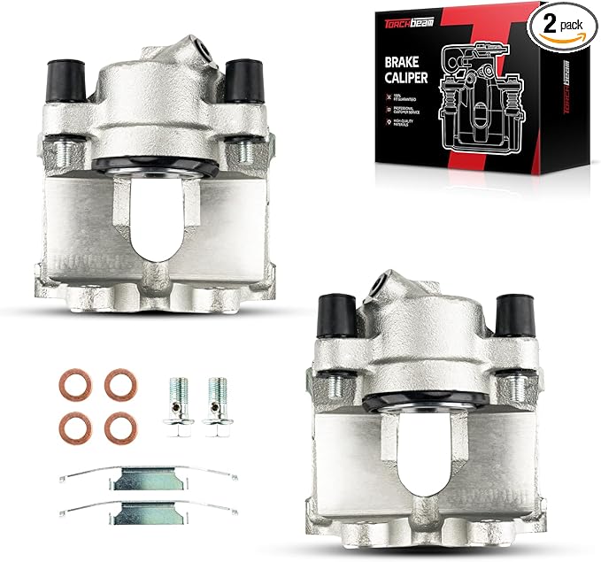 Torchbeam Front Brake Calipers Set for BMW 1994-1995 2001-2005 325i, BMW 2001-2006 325Ci, BMW 2001-2005 325xi, BMW 1996-2000 328i, Front Left and Front Right Calipers Replace # 191618+191619