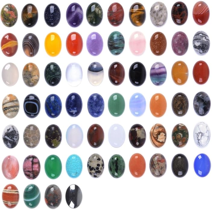 Wholesale Lot Multi-color Gemstone Round Oval Cab Cabochon by Justinstones