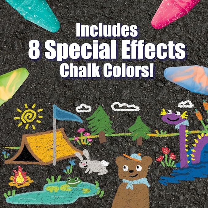 Crayola Ultimate Washable Chalk Collection, Bulk Outdoor Sidewalk Chalk - Image 4