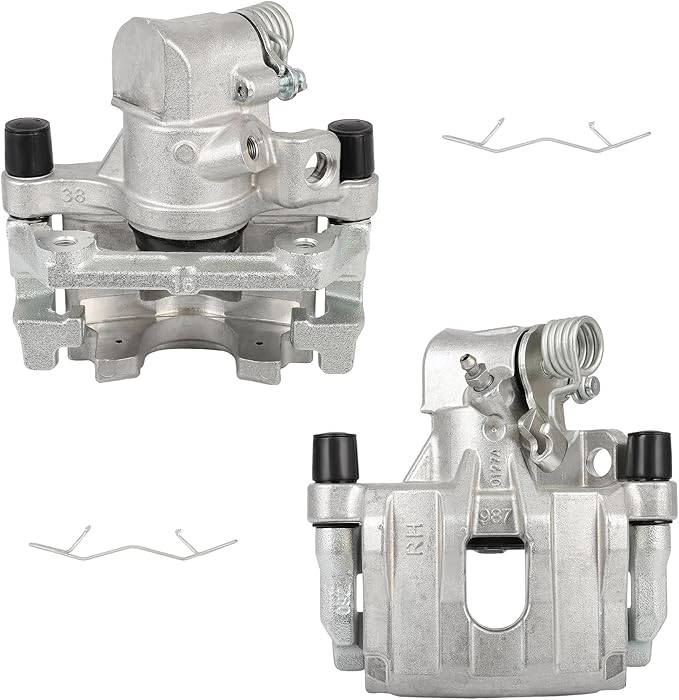 cciyu 19B6284A 19B6285A Rear Left & Right Brake Caliper With Bracket For Ford For C-Max/For Escape/For Transit Connect,For Mazda For 3/For 3 Sport