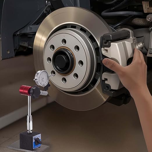 VEVOR Dial Test Indicator with Magnetic Flexible Base Stand, 0.001 inch Accuracy, 0-1 inch Range, Fine Adjustable Long Arm, Professional for Machine Set-Up, Narrow Area Measurement, Easy to Read