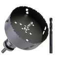 6 Inch Deep HSS Bi Metal Hole Saw Cutter with Arbor Heavy Duty Hole Saw Bit Cutting Depth 2.1” for Metal Thick Wood PVC Drywall Aluminum Big Slot New Sharp Teeth