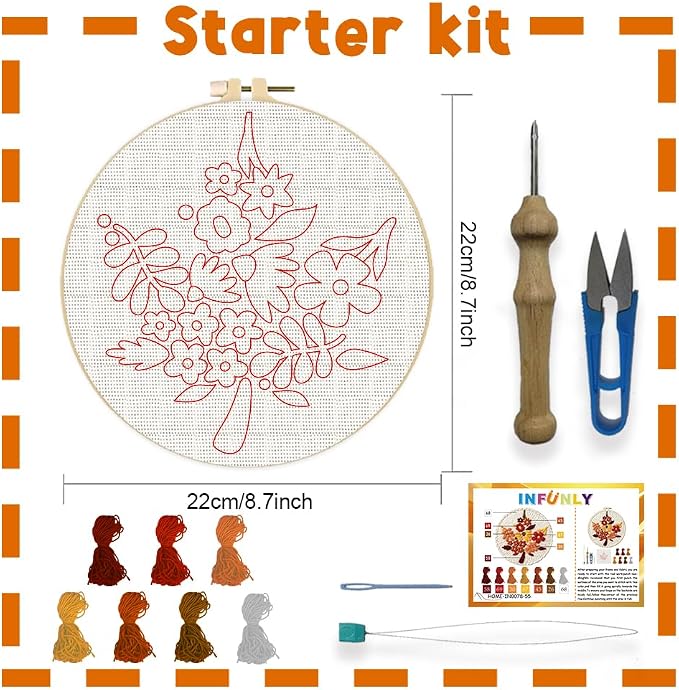 INFUNLY Thanksgiving DIY Punch Needle Kits - Image 2