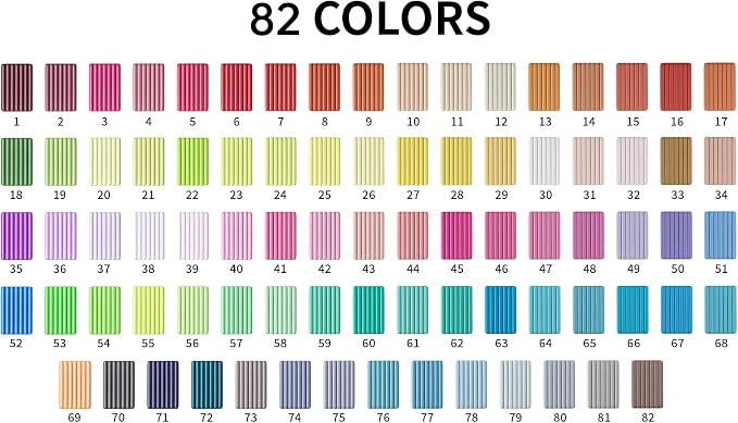 Aestd-ST Polymer Clay 82 Colors, Oven Bake Modeling Clay - Image 6