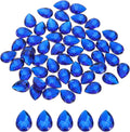 MECCANIXITY 50PCS Flat Back Acrylic Teardrop Gems 13x18mm Artificial Rhinestones by MECCANIXITY