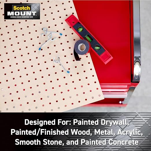 Scotch-Mount Double Sided Mounting Tape Heavy Duty, 1 Roll Adhesive Tape - Image 4