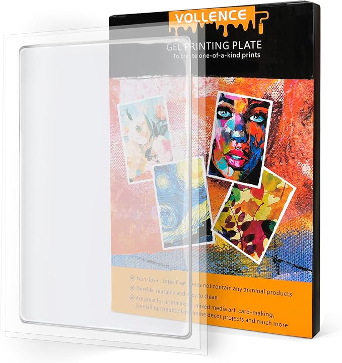 Vollence 3" X 5" Gel Printing Plate Reusable – Ideal by Vollence