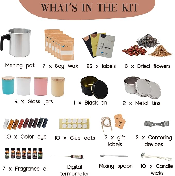 SoftOwl Premium Soy Candle Making Kit - Image 2