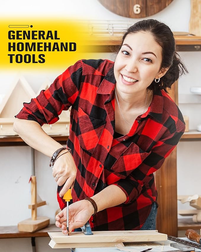 5pcs General Household Tool Set, Includes Crosshead Screwdriver, Flat-head Screwdriver, Electrical Pen, PVC Tape, Suitable for Daily Use