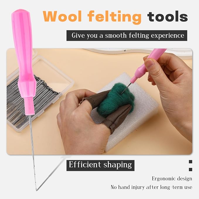 QMNNMA Needle Felting Needles, Needle Felting Tools Set - Image 3