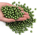 200pcs Green 10mm Pearl Beads by chuyau