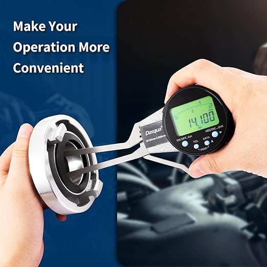 Dasqua Digital Internal Caliper Gage with 0.200"-1" /1.200"-2"/0.400"-1.2" Measuring Range (1.200"-2.0"/30-50mm)