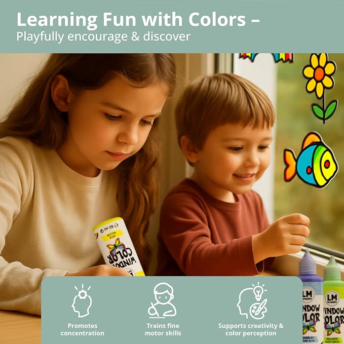 Window Paint Set 4 Seasons – Stained Glass Paint Kit - Image 7