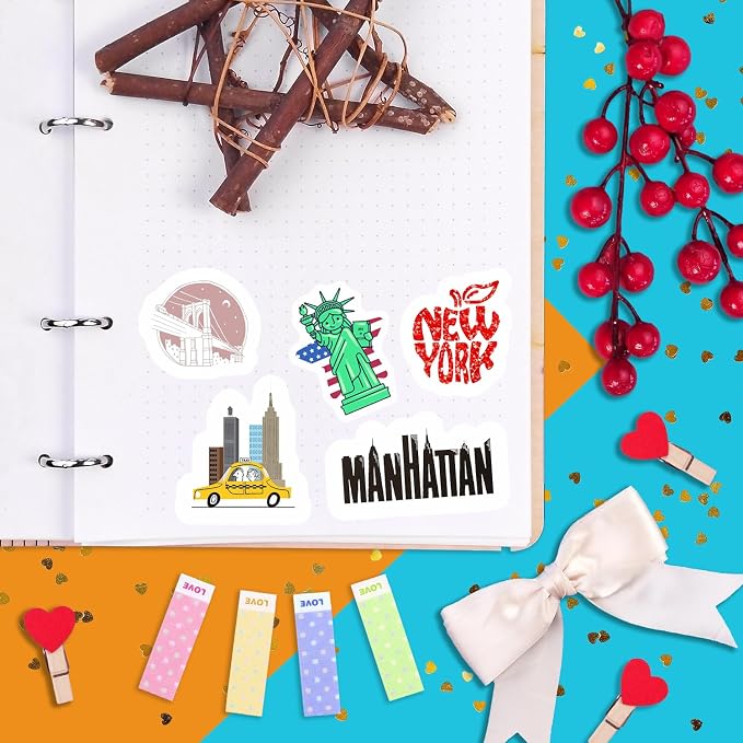 BulbaCraft 100Pcs New York Stickers - Image 8