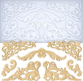 Art Molds Rococo Embellishment for Polyclay Air Dry Clay Plaster | Versatile by FUNSHOWCASE