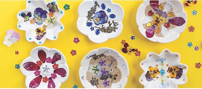 Fun Express Ceramics to Paint Mini Flower Bowls 12 Pack - Image 4